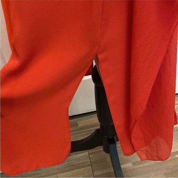 Bcbg Maxazria Runway Elegant Orange/red Chiffon Dress, S - Picture 6 of 10